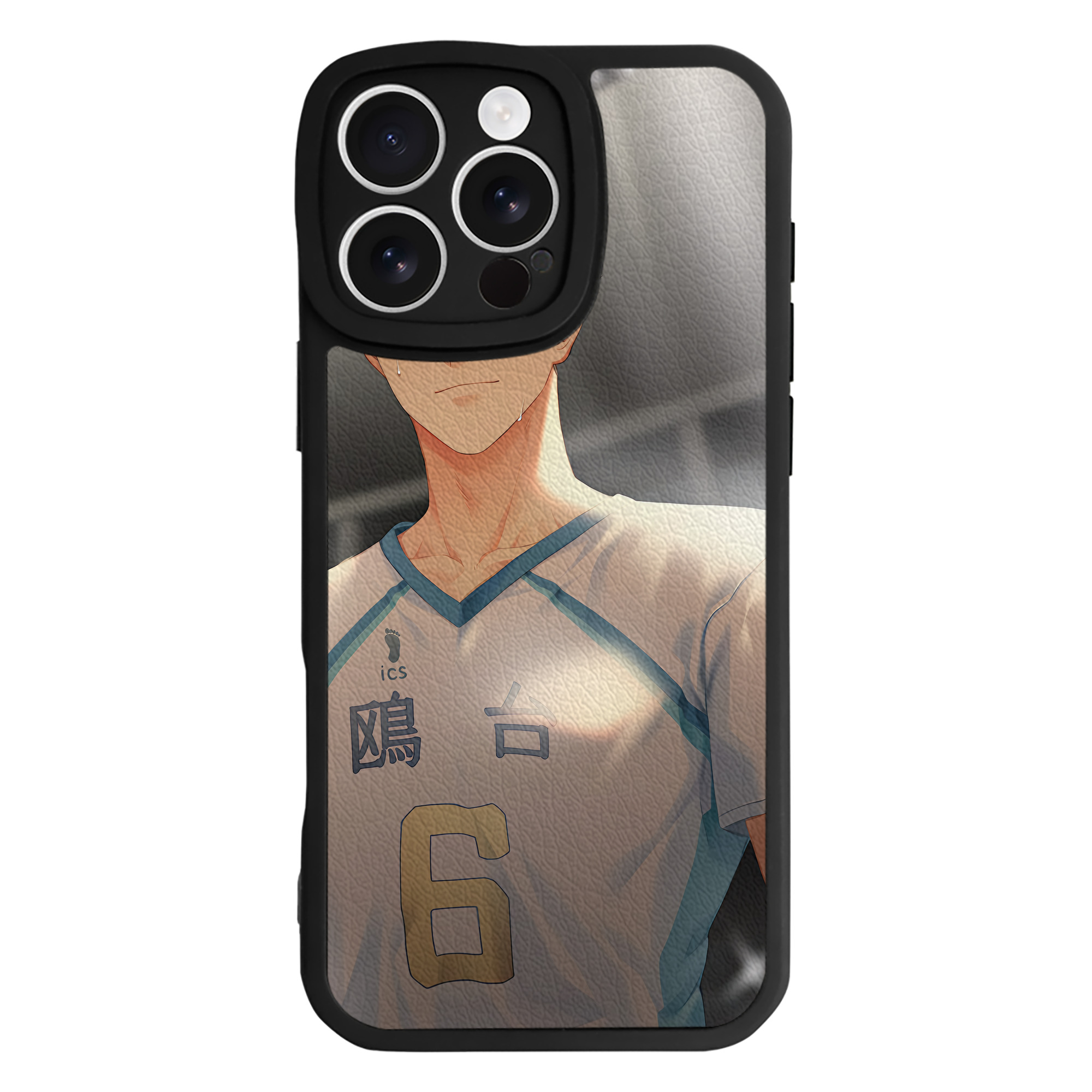 （画像用） ハイキュー!! Haikyu!! 【iPhone 16シリーズ対応】シリコンスマホケース（レザー調） 材質：シリコン